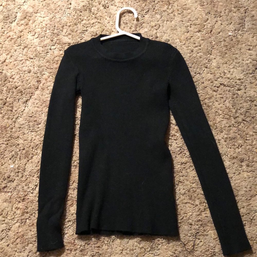 Solid black long sleeve